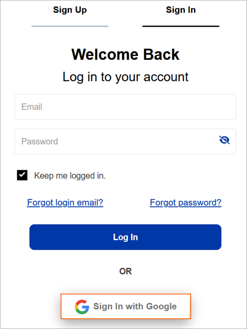 Access Turbify with Google Sign in | Turbify Help | Turbify Help