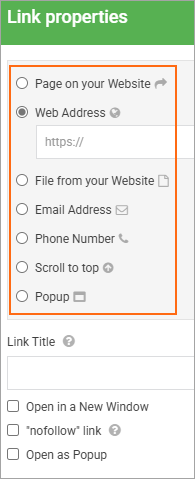 How do I add links in Enterprise Builder? | Turbify Help | Turbify Help