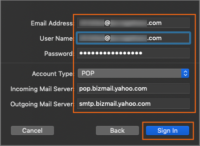 Set up business email in Mac Mail | Turbify Help | Turbify Help
