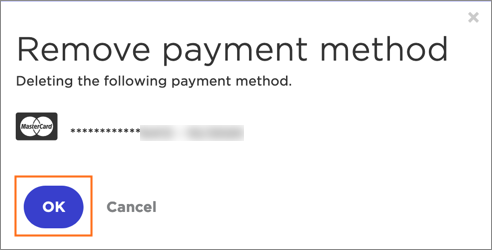 Add and delete a payment method | Turbify Help | Turbify Help