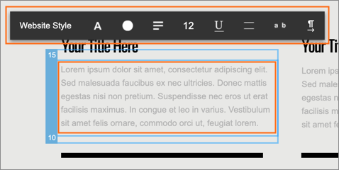 Website Builder text tools | Turbify Help | Turbify Help