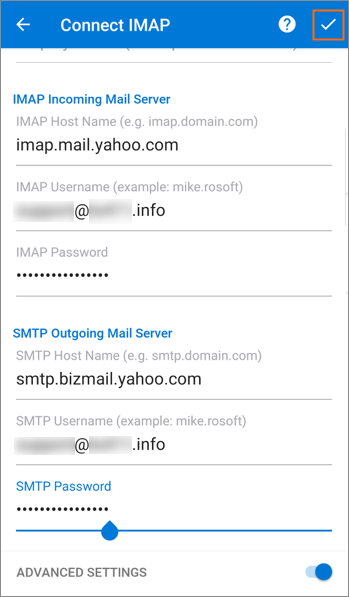 Set up business email in Outlook for Android | Turbify Help | Turbify Help
