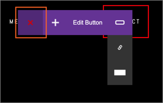 Delete a site menu button