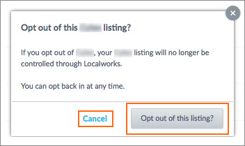 Can I use Localworks to opt out of appearing in a directory?